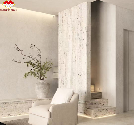 Marmo Travertino Pietra Grandi lastre lucidate per moderno Hotel Villa Interior Design