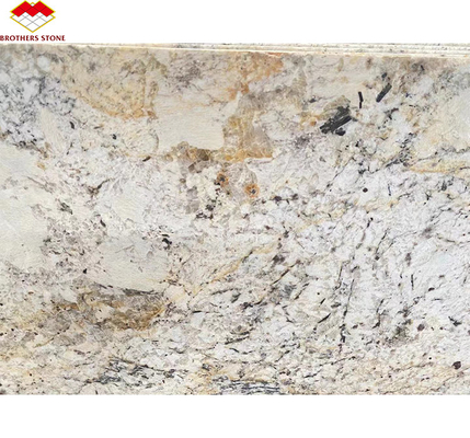 Granito oro di lusso Granito pietra grandi lastre lucidate lucidate per la scala della villa Disegno grafico