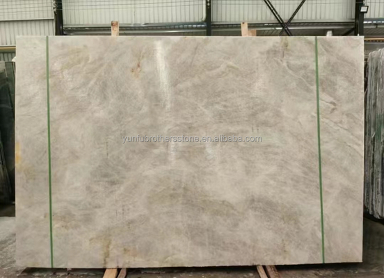 Cristallo naturale brasiliano Quartzite Pietra leggera Beige Taj Mahal Marmo per tavoli 18 mm