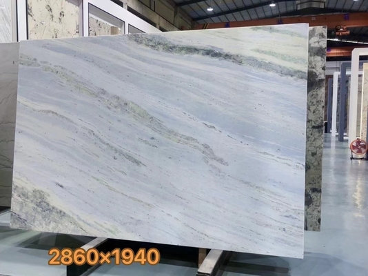 Brasile Blu Cristallo Quartzita Marmo Pietra retroilluminata Slab per Modern Vanity Countertop