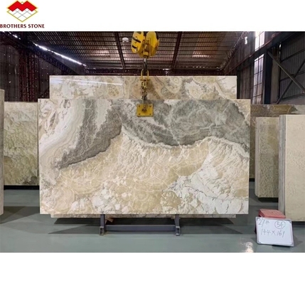 Pietra di onice trasparente lucidata Design moderno per il retroilluminato naturale inchiostro di giada marmo grande lastra