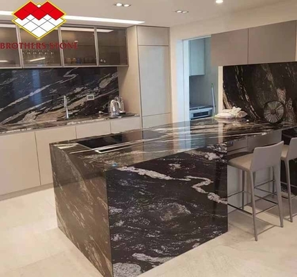 Pietra naturale lucidata Granito oro cosmico per tavolo da caffè e banconi aspetto moderno