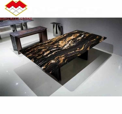 Pietra naturale lucidata Granito oro cosmico per tavolo da caffè e banconi aspetto moderno
