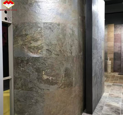 Design grafico degli interni degli alberghi Pietra naturale flessibile Pannello di rivestimento per pareti