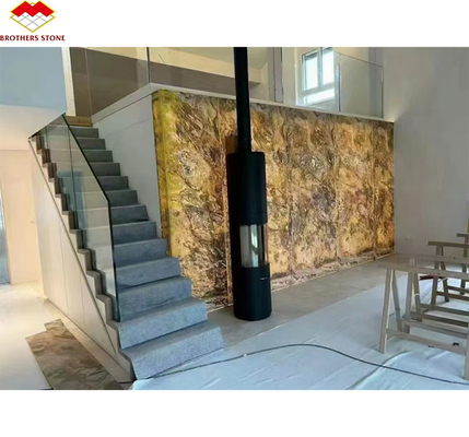 Legno flessibile Legno naturale di pietra MCM Veneer per rivestimento di pareti Tessitura piastrelle Hotel 1 mm sottile