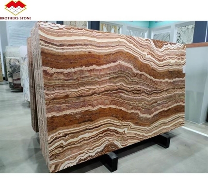 Tessitura traslucida di marmo di onice del Mar Nero lucidato per la decorazione dei pannelli murali interni