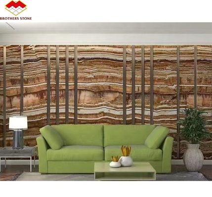Tessitura traslucida di marmo di onice del Mar Nero lucidato per la decorazione dei pannelli murali interni