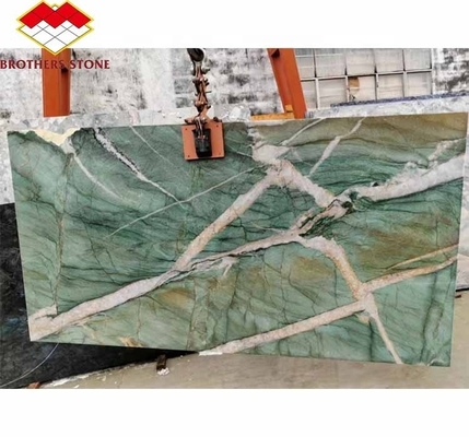 Pietra naturale Brasile Marmo retroilluminato Sodalite Green Quartzite per idee di design della camera da letto