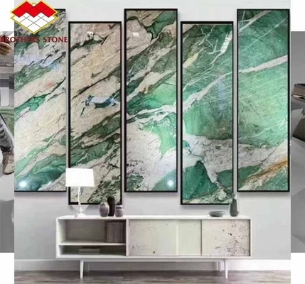 Pietra naturale Brasile Marmo retroilluminato Sodalite Green Quartzite per idee di design della camera da letto