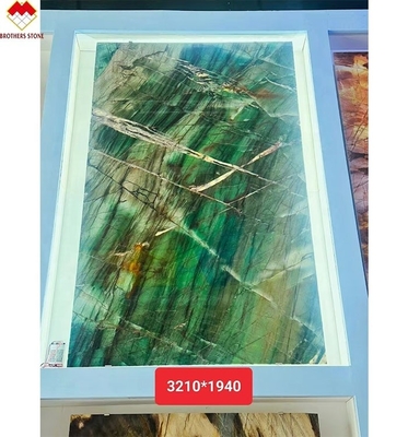 18 20 mm Spessore Fuchsite Cristallo Verde Luxury Royal Emerald Verde Quartzite Banchiere