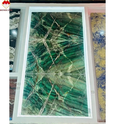 18 20 mm Spessore Fuchsite Cristallo Verde Luxury Royal Emerald Verde Quartzite Banchiere