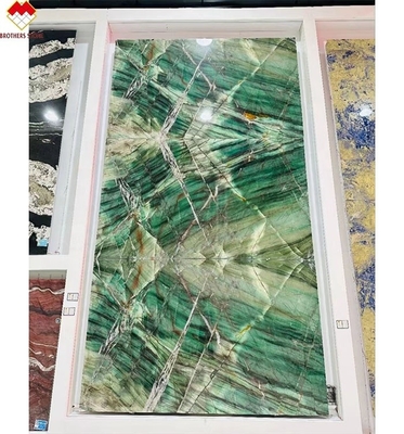 18 20 mm Spessore Fuchsite Cristallo Verde Luxury Royal Emerald Verde Quartzite Banchiere