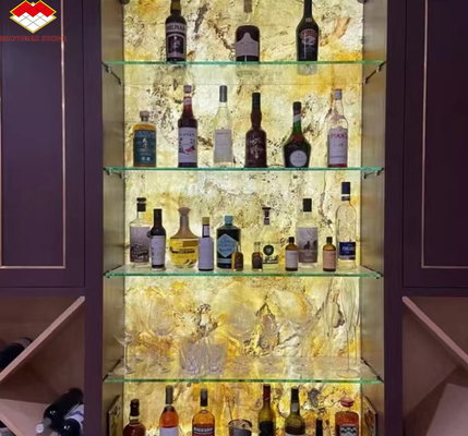 Pannelli di pietra retroilluminati ultra-sottili per decorazioni interne in stile moderno in ville e alberghi