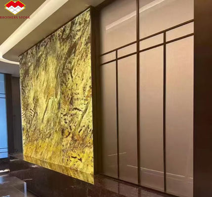 Pannelli di pietra retroilluminati ultra-sottili per decorazioni interne in stile moderno in ville e alberghi