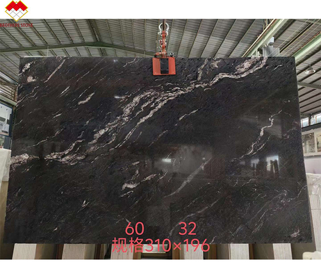 La lastra di granito cosmico nero Gucci lucidato dal Brasile per cucina e bagno moderni