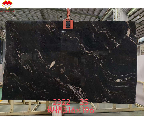 La lastra di granito cosmico nero Gucci lucidato dal Brasile per cucina e bagno moderni