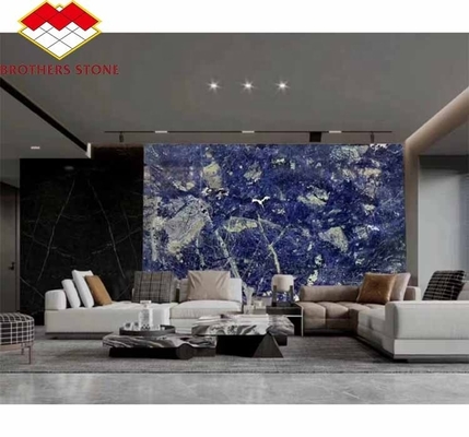 Moderne pietra blu lucidata marmo cloisonne piastrelle per sala da pranzo e spazio abitativo