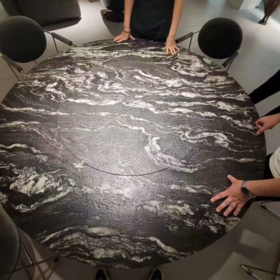 Componente Lavabo lucidato Black Quartzite Vanity Top per il design finale del bagno in Brasile