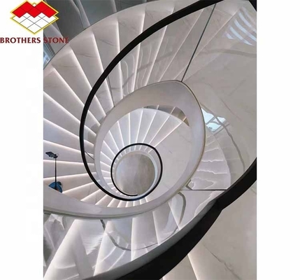 Foshan Custom Moderno marmo affinato Grandi lastre scale tagliate a misura per la progettazione di interni domestici
