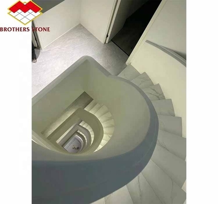 Foshan Custom Moderno marmo affinato Grandi lastre scale tagliate a misura per la progettazione di interni domestici
