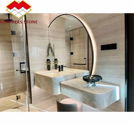 Pannelli/tabelle di pareti per pavimenti ingegnerizzati in marmo di grana di legno grigio per lo stile personalizzato