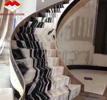 Moderno design per interni, scalinata, rialzatore di gradini, materiale in pietra naturale lucidato per interni