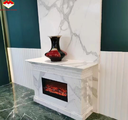 Tavolo da pranzo in cristallo bianco Nano Top Moderno Grande Slab Look Marmo Porcellana Piastrelle per Passi