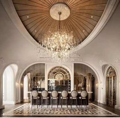 Villa di lusso in stile moderno del Medio Oriente Ambrore beige e marmo bianco Lavabo Interior Design