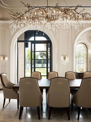Villa di lusso in stile moderno del Medio Oriente Ambrore beige e marmo bianco Lavabo Interior Design