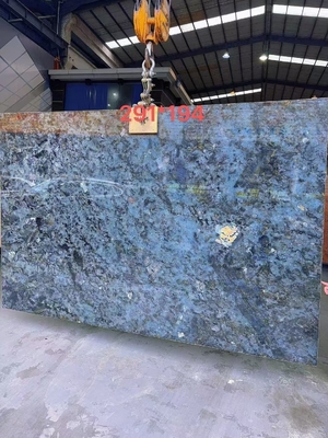 Grande lastra lucidata lucente labradorite blu granito tavolo da lavoro e disegno dell'isola