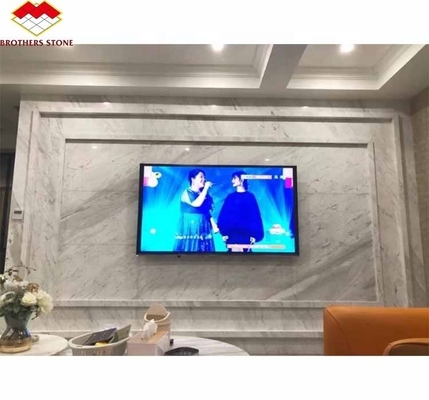 Pietra naturale tagliata su misura Foshan Greco Jazz Slab di marmo bianco con finitura lucidata