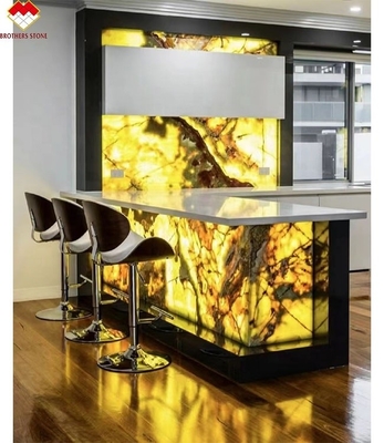 Spessore 16 18 mm Pietra di onice verde per il muro e il bancone in stile design moderno