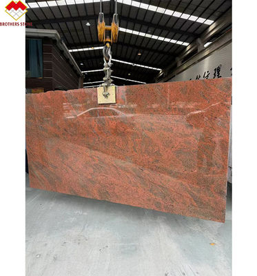 Moderno ferro baltico rosso granito cucina tavolo e scala design in rosso multi colore