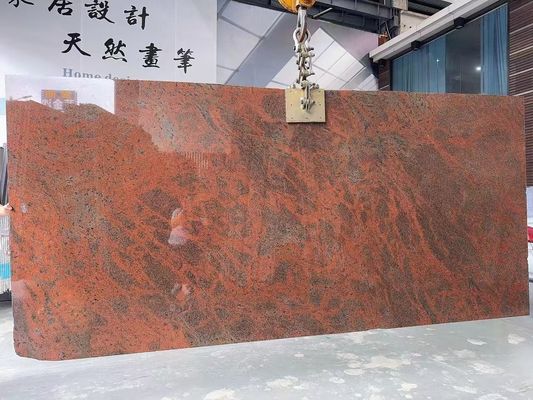 Moderno ferro baltico rosso granito cucina tavolo e scala design in rosso multi colore