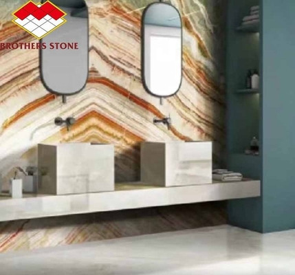 Pietra di marmo Onyx tagliata su misura Perfetta per la decorazione domestica e il tavolo del soggiorno