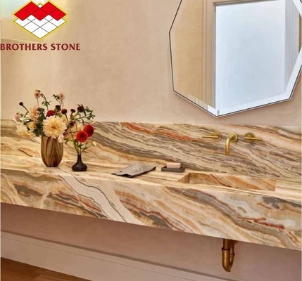 Pietra di marmo Onyx tagliata su misura Perfetta per la decorazione domestica e il tavolo del soggiorno