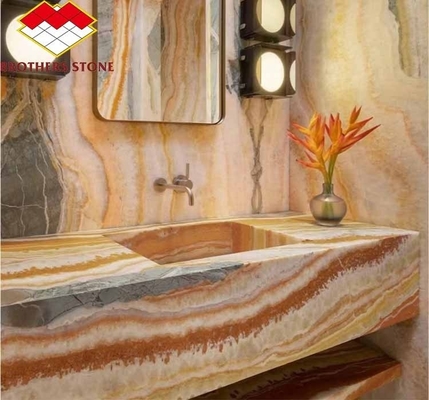 Pietra di marmo Onyx tagliata su misura Perfetta per la decorazione domestica e il tavolo del soggiorno