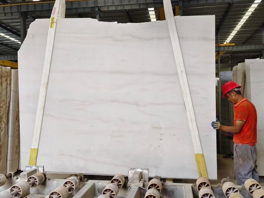 Componente di ornamento per interni di grande scala Lavabo Naturale Macedonia Piastrelle da pavimento in marmo bianco