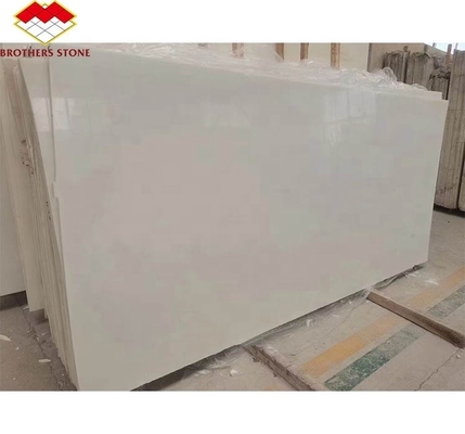 Slab di marmo di onice bianco moderno su misura per scala tavolo da pranzo camino stufa pietra