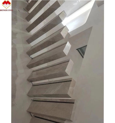 15 18 mm di marmo grigio scalinate a spirale per case moderne e facile installazione