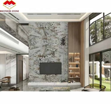 Pietra naturale Pandora Marmo Grande lastra Disegni tagliati su misura per il muro moderno dell'hotel Villa
