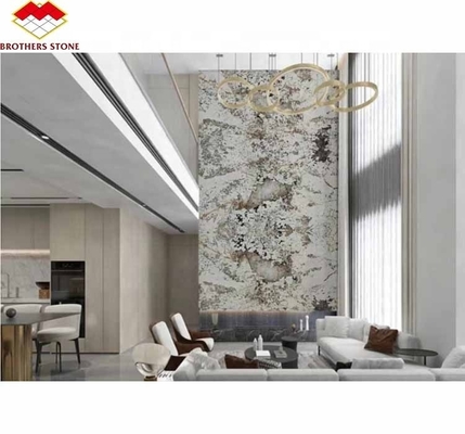 Pietra naturale Pandora Marmo Grande lastra Disegni tagliati su misura per il muro moderno dell'hotel Villa
