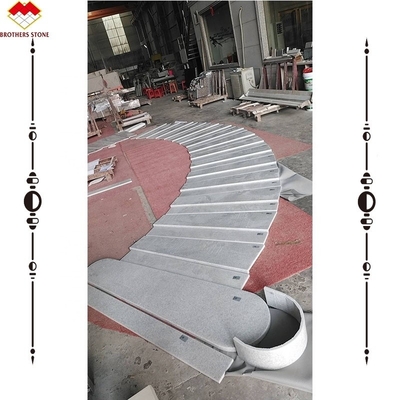 ODM/OEM Customized Marmo Cristallo Bianco per Scale Thread Onyx Scala di Marmo a Foshan