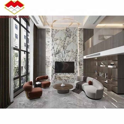 Pannello murario decorativo in marmo di viola lucido Un punto focale sorprendente per gli interni