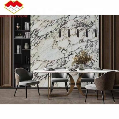 Pannello murario decorativo in marmo di viola lucido Un punto focale sorprendente per gli interni