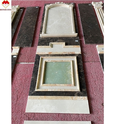 Grande lastra Imperatore marmo di muro pannello di progettazione Colonna intagliata per crema beige lastra di marmo