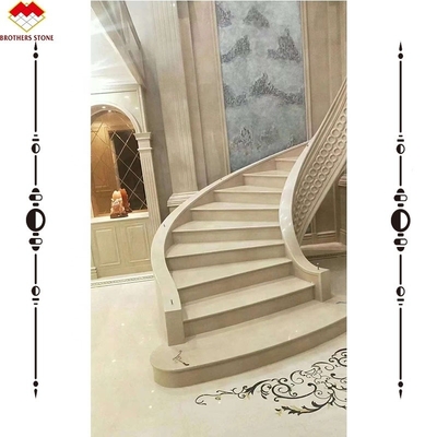 Moderna scala interna personalizzata in marmo a getto d'acqua Arco di design per interni di casa