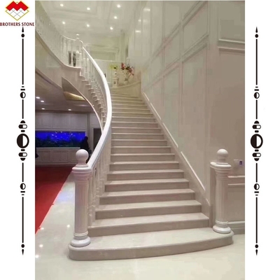 Moderna scala interna personalizzata in marmo a getto d'acqua Arco di design per interni di casa