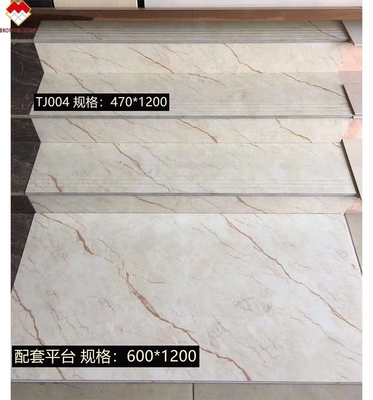 Piastrelle di pavimento in ceramica lucidata e vetrata Prezzi economici Piastrelle di scala in porcellana di corpo intero 1200*470mm in Cina