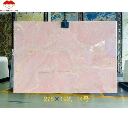 Lampade di pietra a lastra di cristallo rosa rosa trasparente moderna per il pannello di sfondo di parete retroilluminato